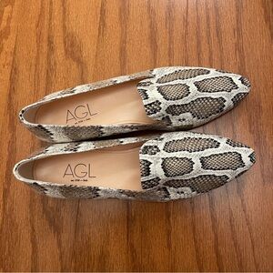 Attilio Giusti Leombruni Snake Print Loafers